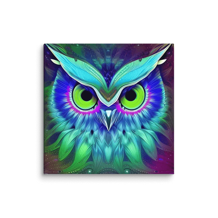 Fantasy Fractal Owl Art - v18 product image (1)
