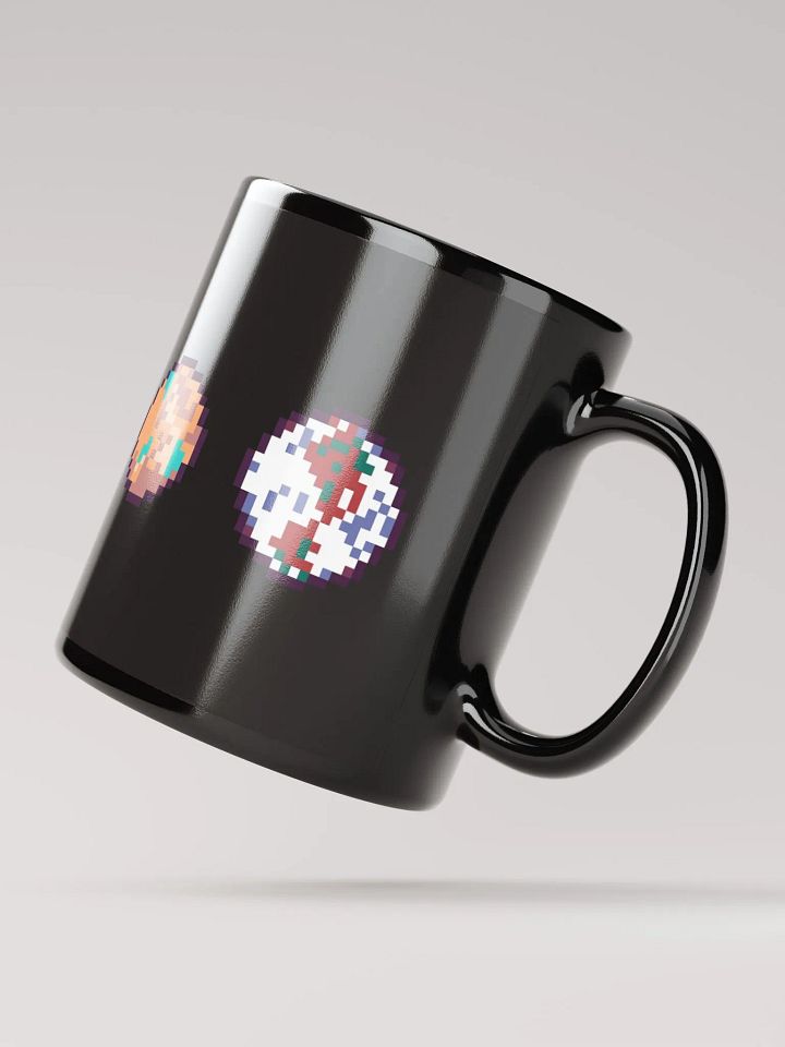 Pixel Planets Black Mug product image (2)