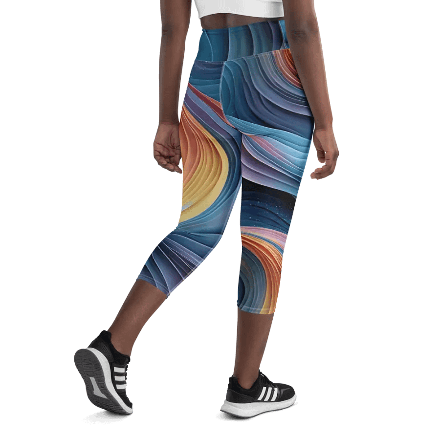 Swirl Bliss Capri Leggings product image (8)