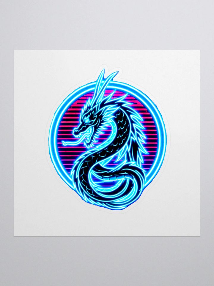 Neon Dragon Sticker product image (2)