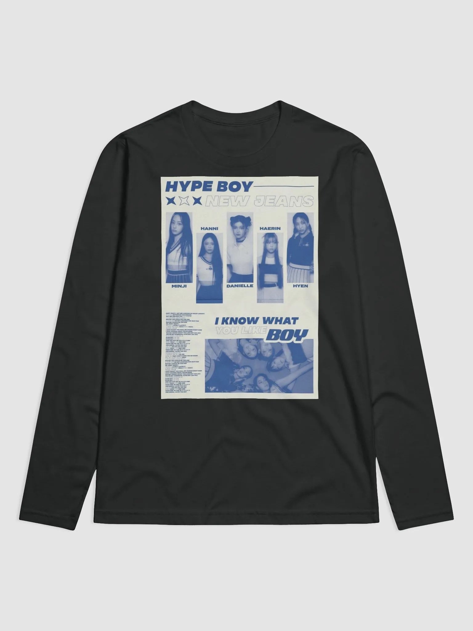 Hype Boy New Jeans Long Sleeve Shirt product image (1)