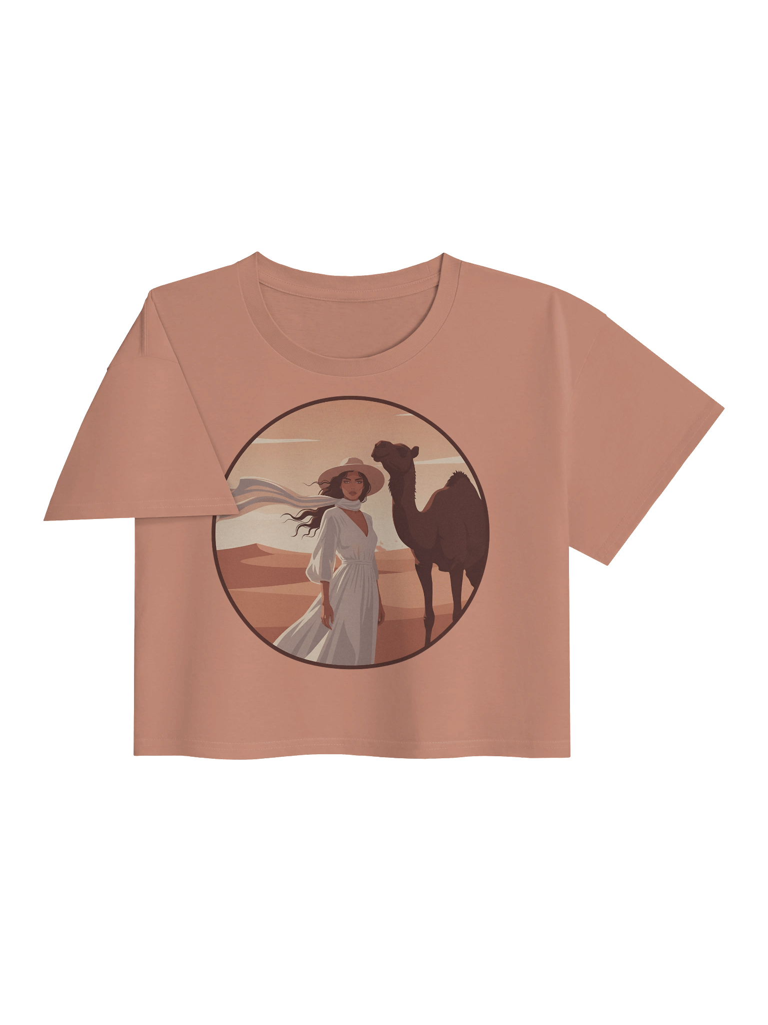 Desert Wanderlust Crop Top – Retro Travel Style product image (13)