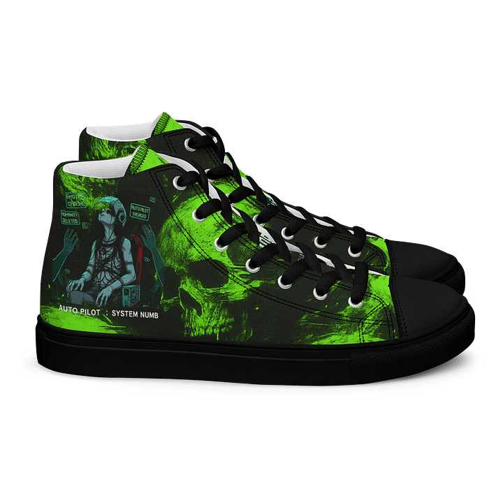 Living in Auto Pilot Men's High Top product image (2)