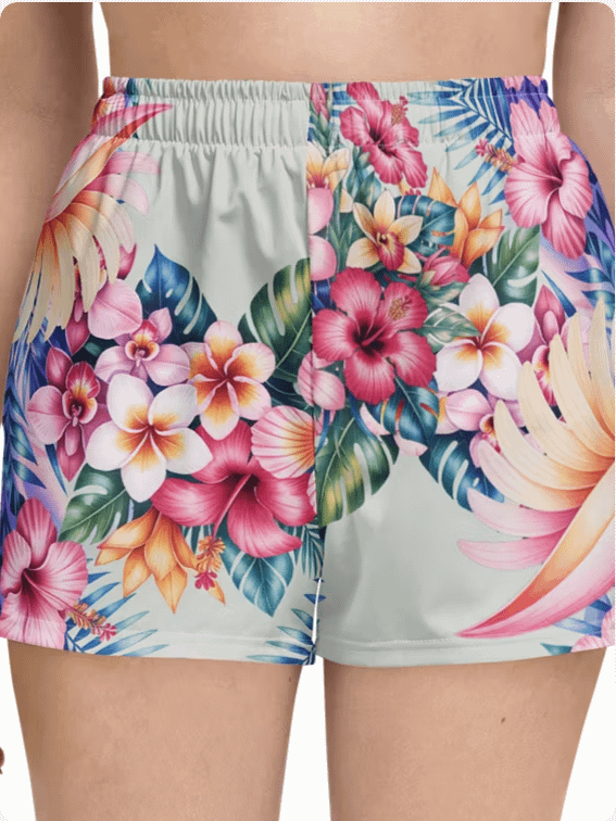 Hawaiian flora-Athletic shorts product image (6)