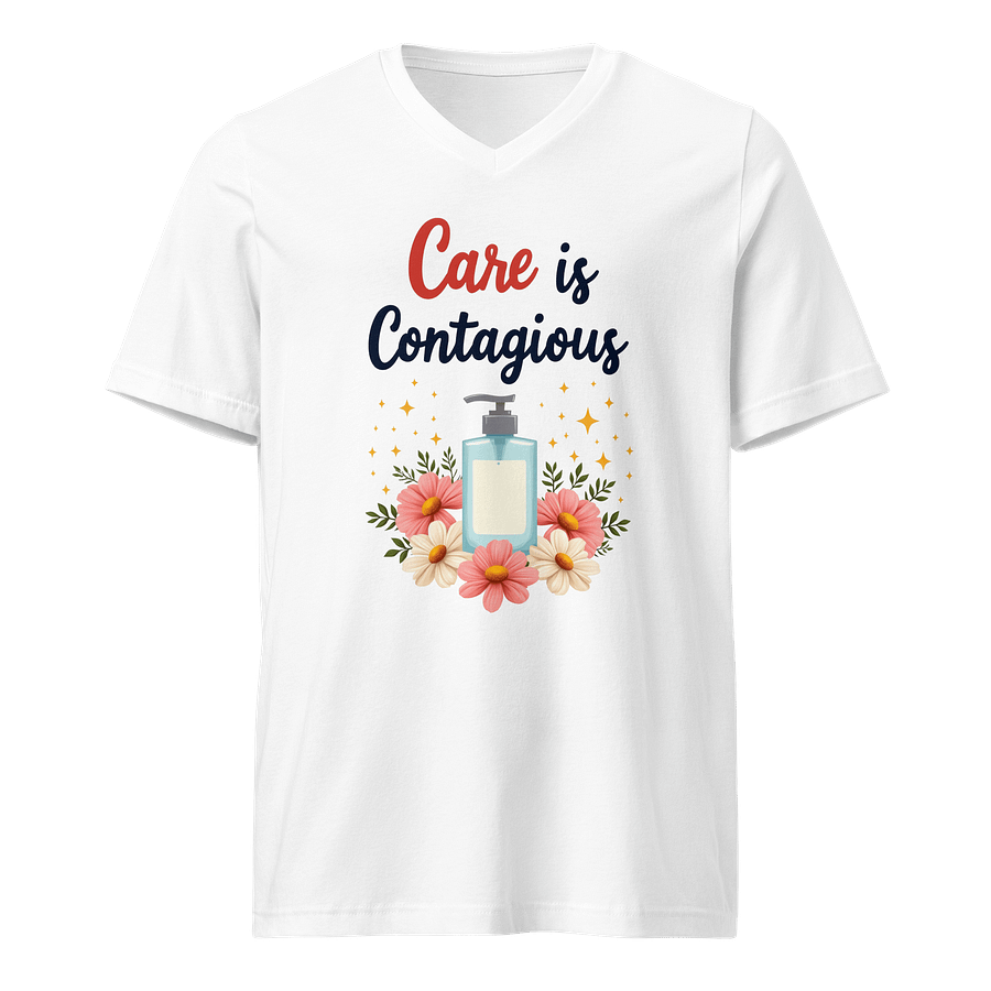 Care is Contagious V-Neck Tee product image (1)