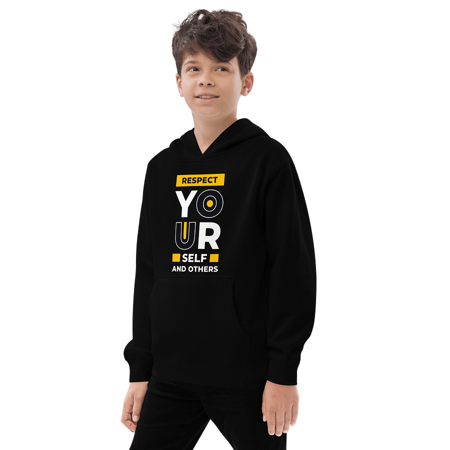Respect Yourself and Others Youth Pullover Hoodie | Empowerment Kids Sweatshirt | Cotton-Blend Fleece for Boys and Girls product image (9)