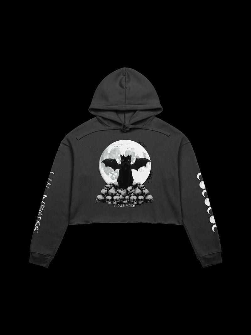 I AM DARKNESS Long Sleeve Crop Hoodie