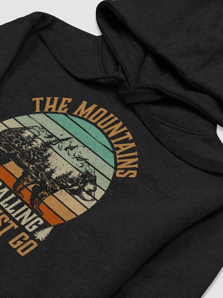 The Mountains Are Calling I Must Go Hiking Quote Unisex Premium Hoodie product image (2)