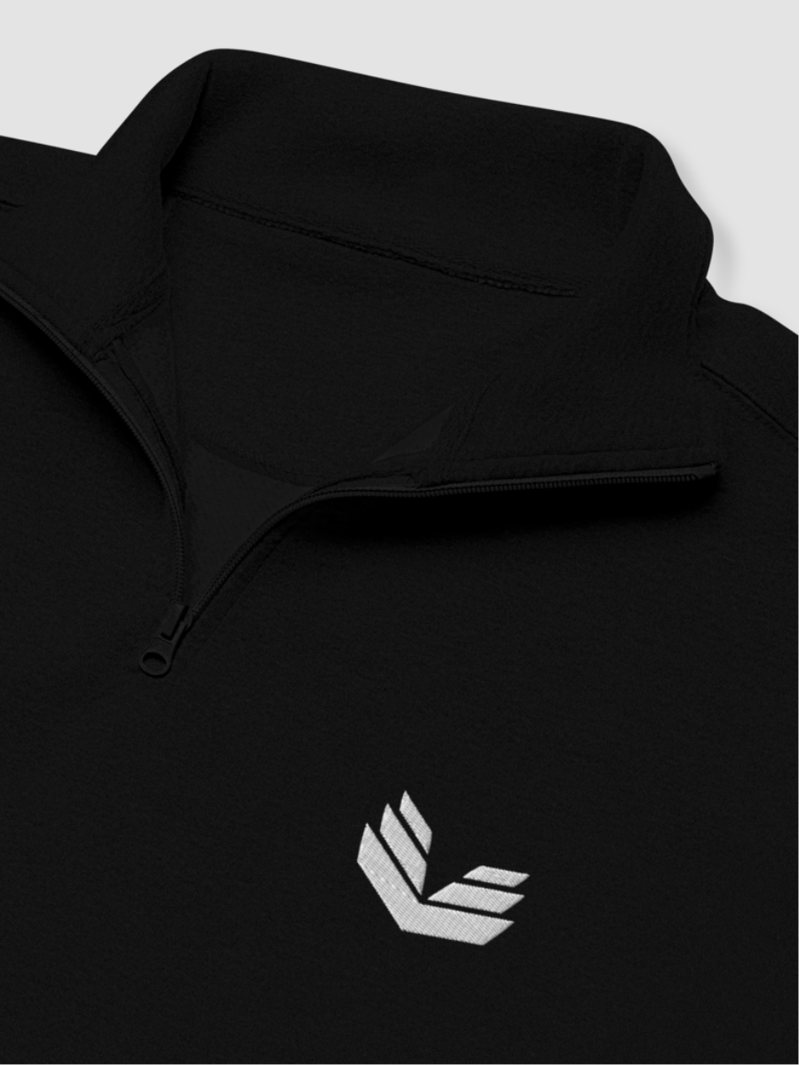 1/4 Zip Fleece Pullover - Black product image (5)