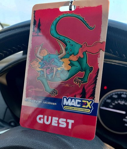 It’s, @madisoncomicexpo and we’re ready to rock this weekend. Look at our lil #Hodag on the badge!

#illustration #cryptid #n...