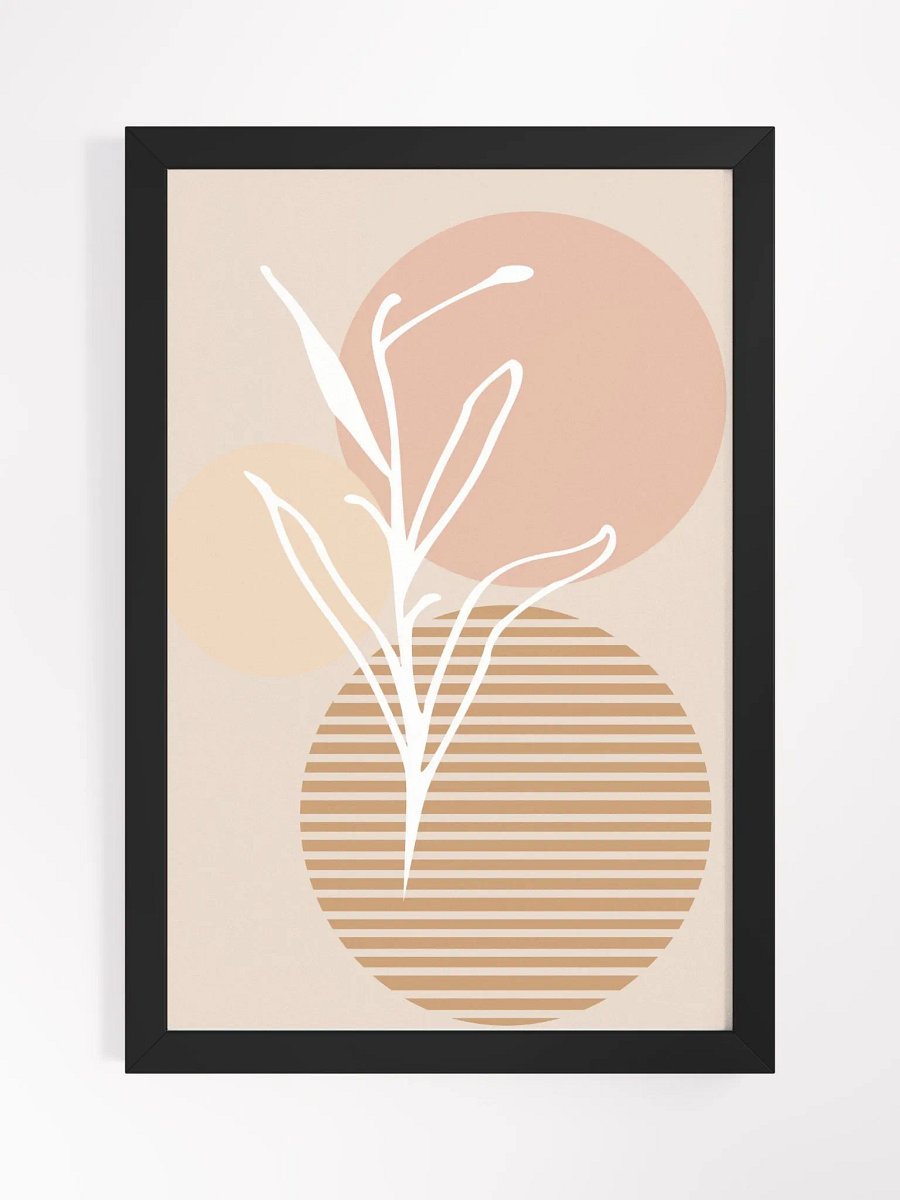 Abstract Botanical Circles Framed Poster product image (1)
