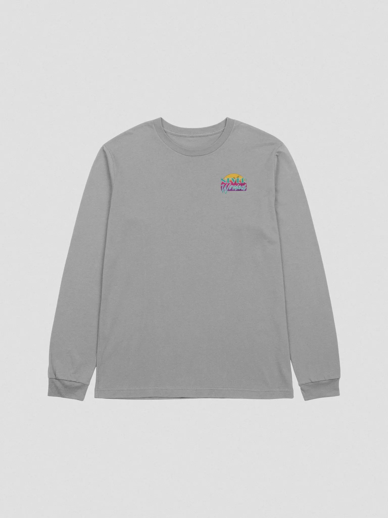 Long Sleeve Uni-Sex Never Worried Teal product image (5)