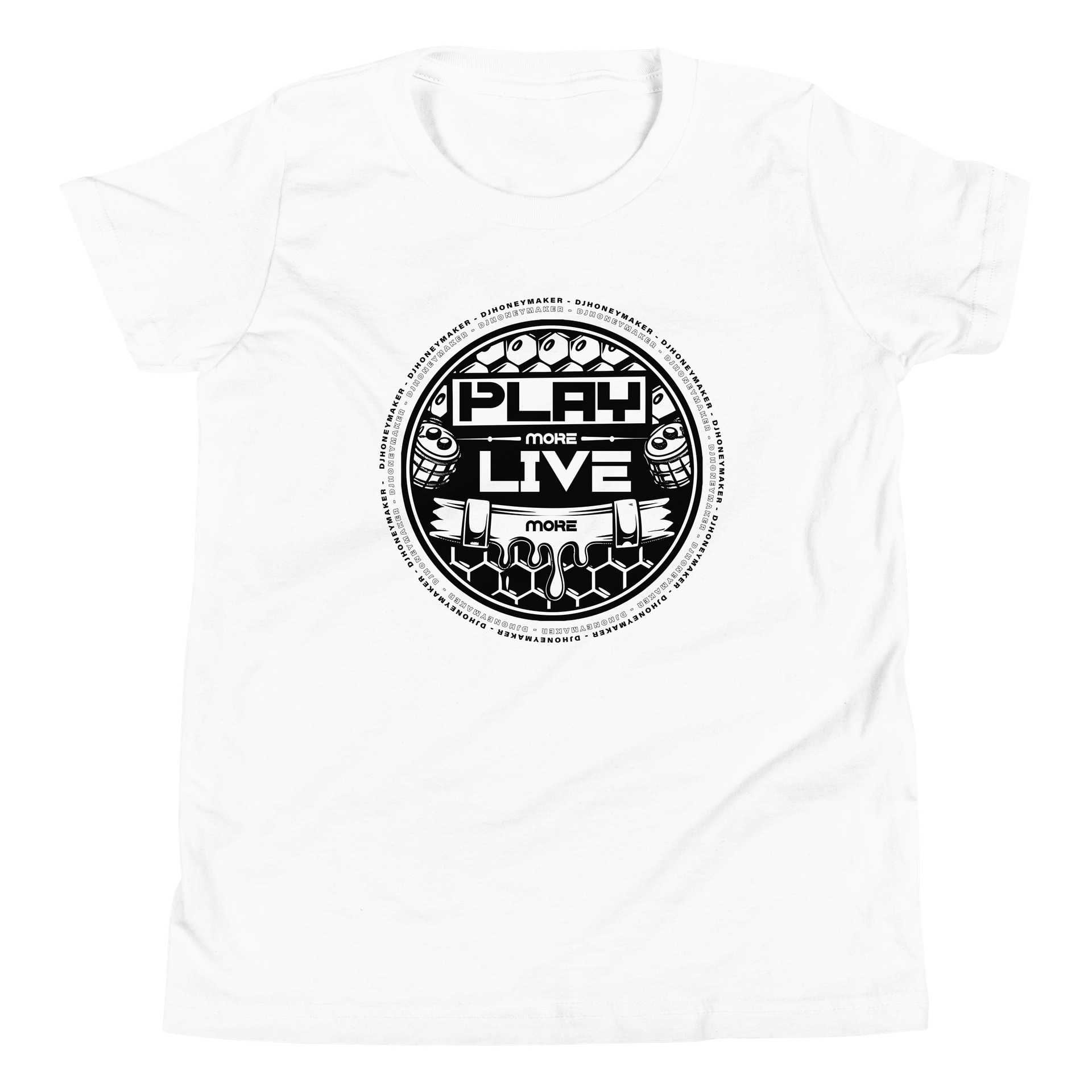 Play More Live More Youth Short Sleeve T-Shirt product image (76)