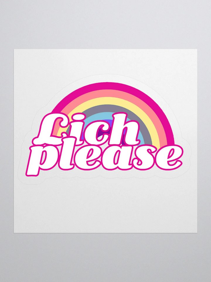 Lich Please Kiss-Cut Sticker product image (2)
