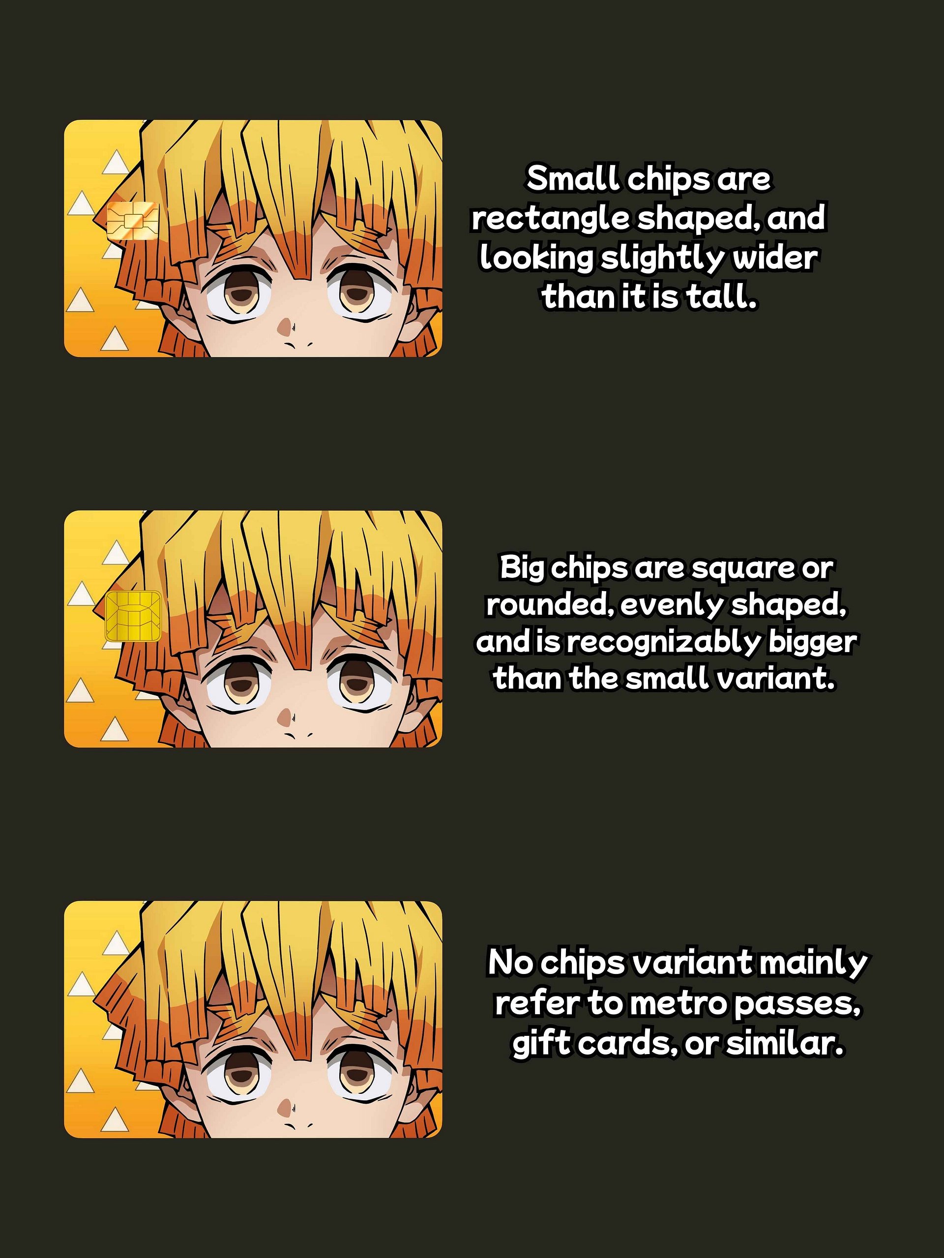 Peeking Zenitsu Card Skin (Holographic) product image (3)