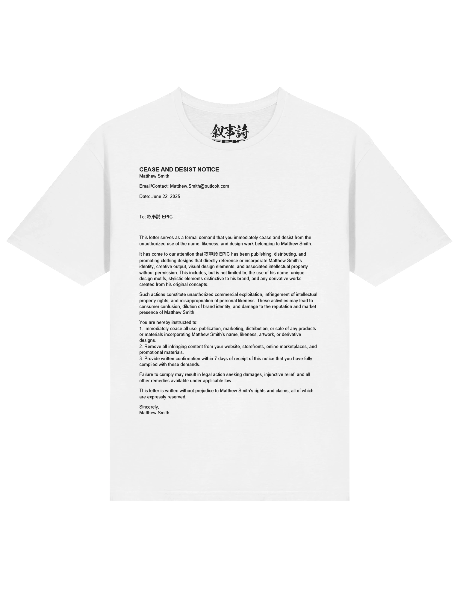 CEASE AND DESIST product image (3)