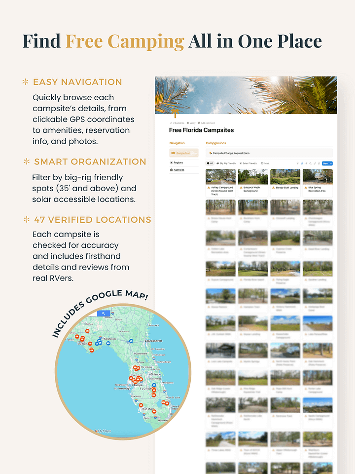 Private Directory of Free Florida Campsites product image (2)