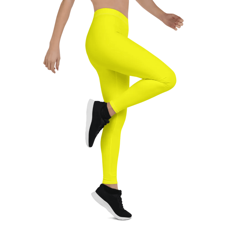 Bright Yellow Leggings Activewear Tights product image (6)
