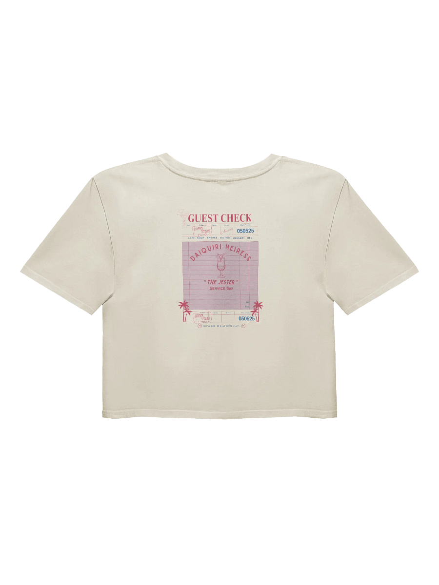 CHECK PLEASE! DAIQUIRI CROP - WHITE-IVORY product image (2)