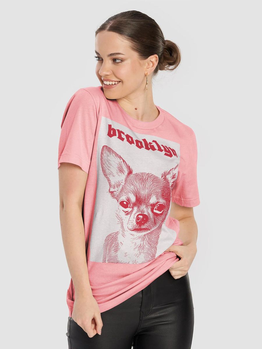 Brooklyn Chihuahua on a Unisex Supersoft Bella+Canvas t-shirt product image (8)