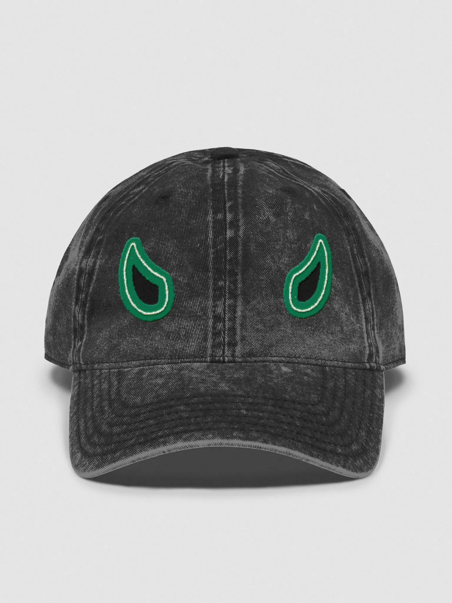 Neon Devil Horns Denim Hat product image (1)
