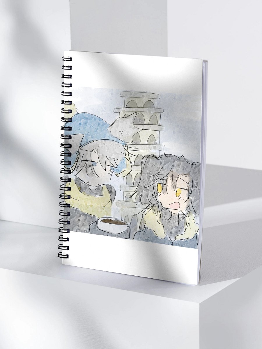 Grey hound and the black-coated retriever Vacation notebook product image (4)