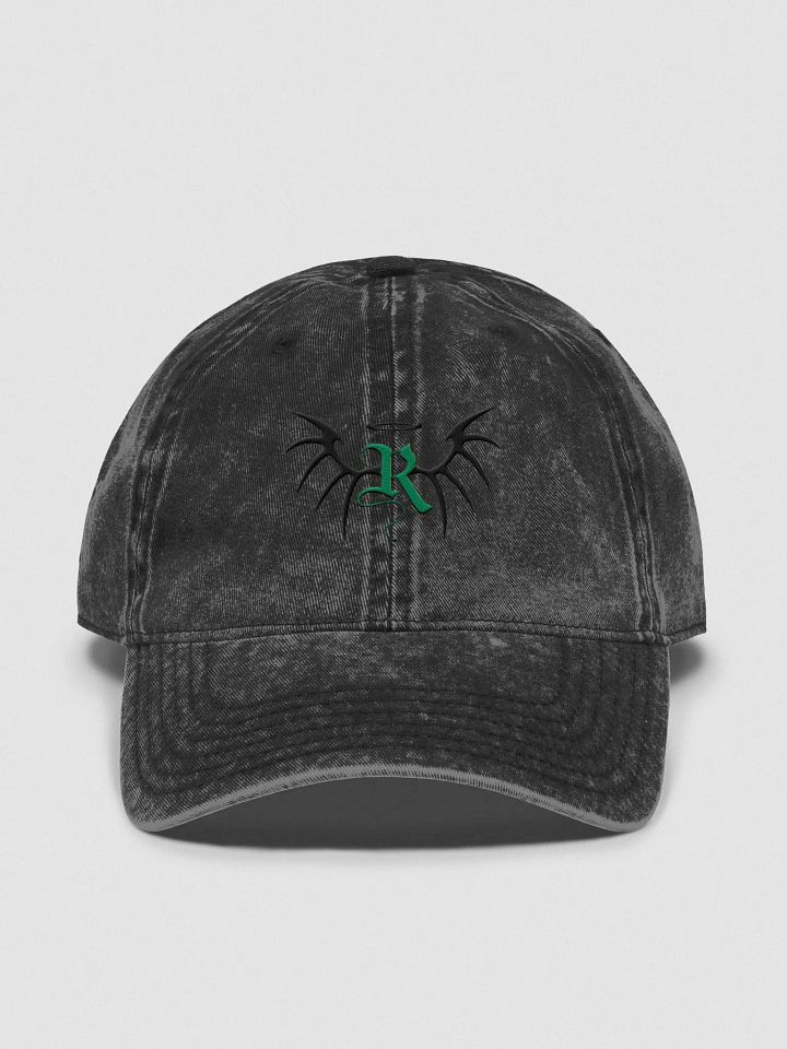 RafaZafar Logo Vintage Wash Dad Hat (green) product image (1)
