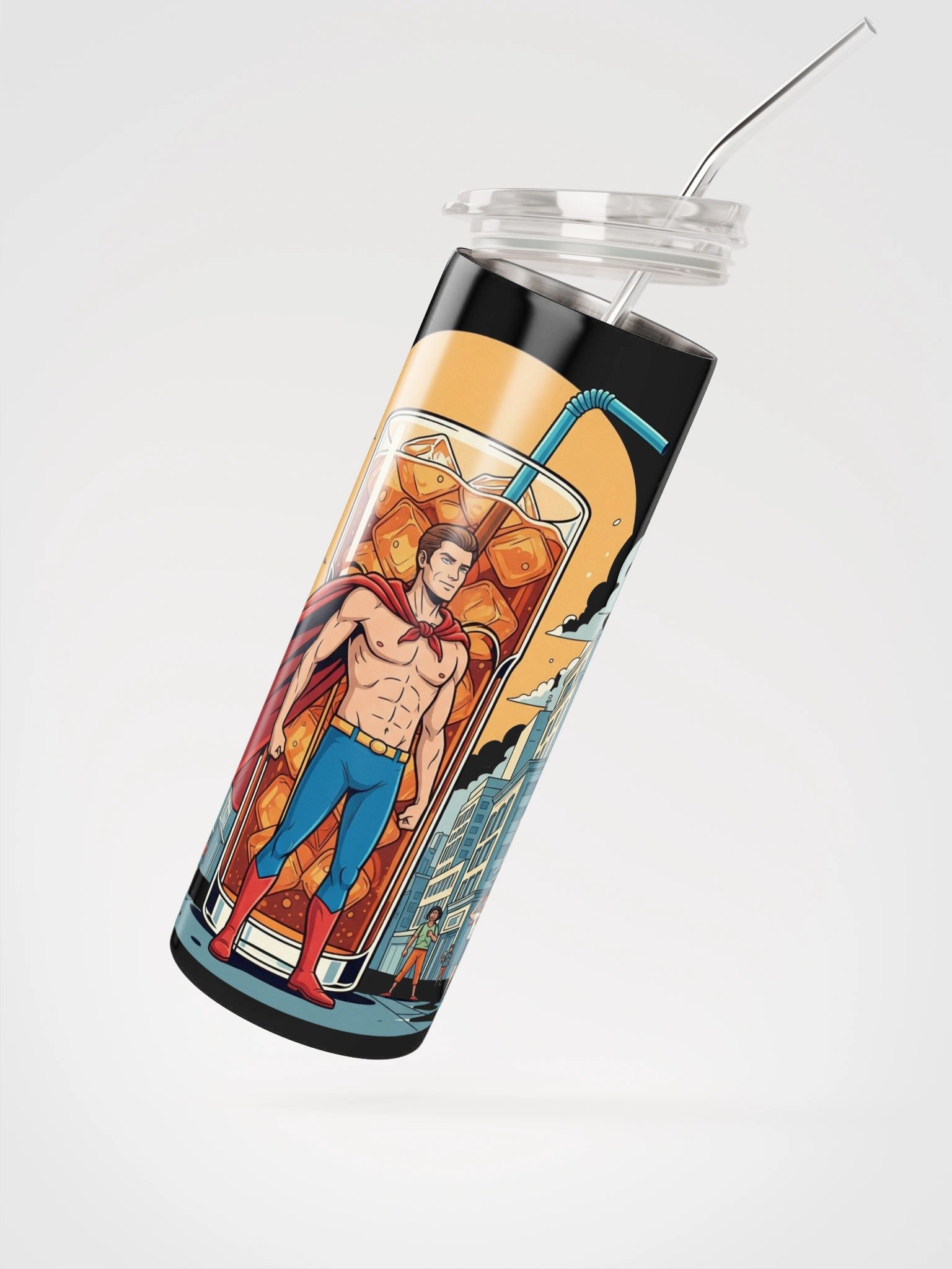 Superhero Stainless Steel Tumbler: Stay Supercharged! product image (3)