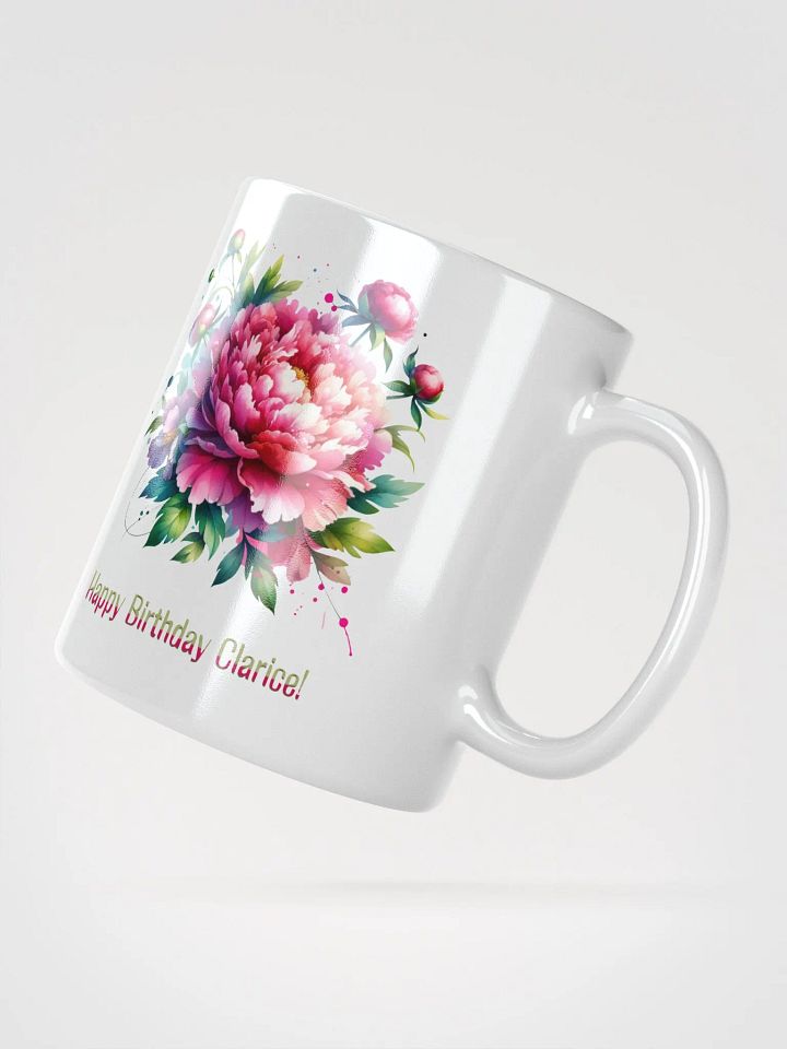 Happy Birthday Clarice White Glossy Mug product image (2)