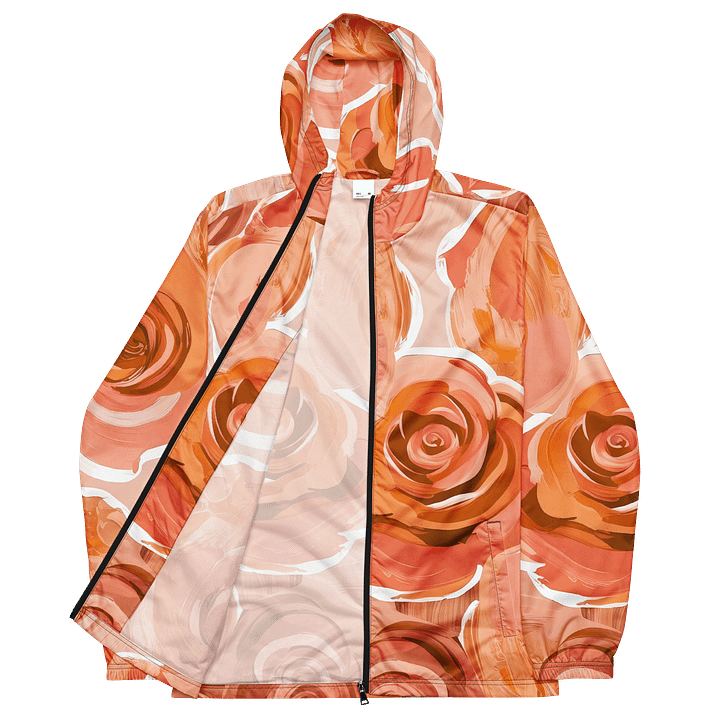 Swirling Rose All-Over Print Windbreaker product image (2)