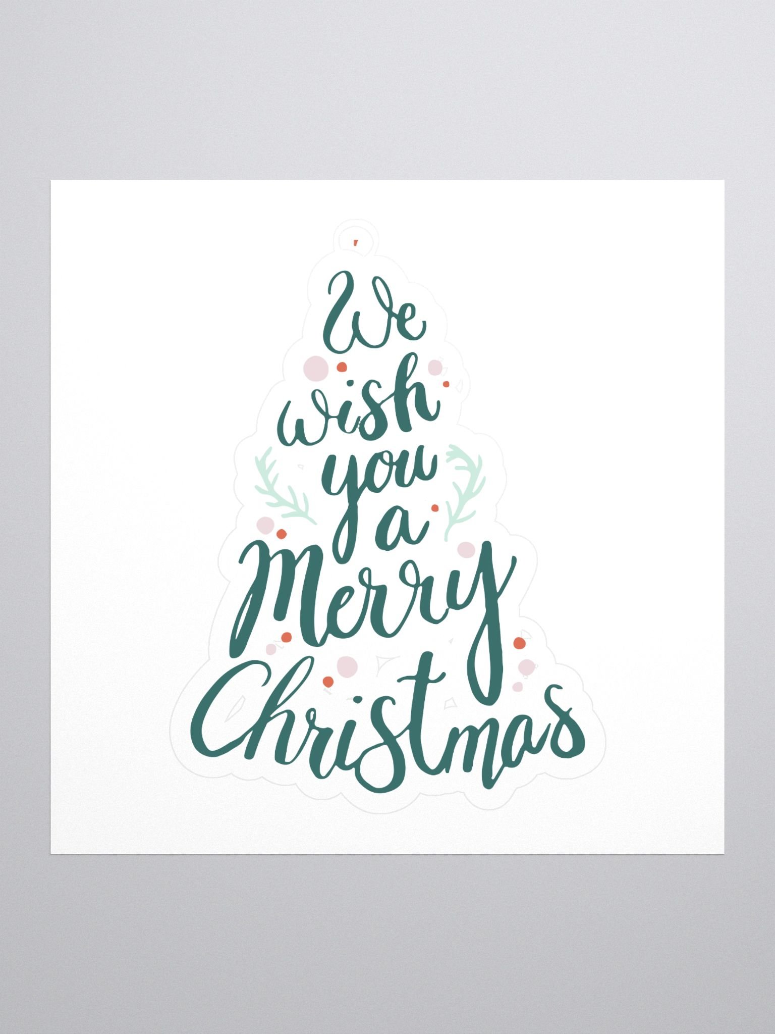 Merry Christmas Tree Kiss-Cut Stickers product image (1)