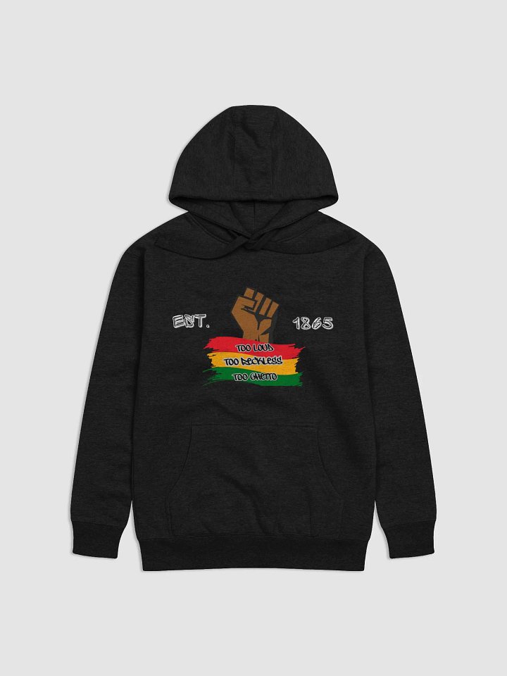 TOO LOUD TOO RECKLES TOO GHETTO HOODIE product image (1)