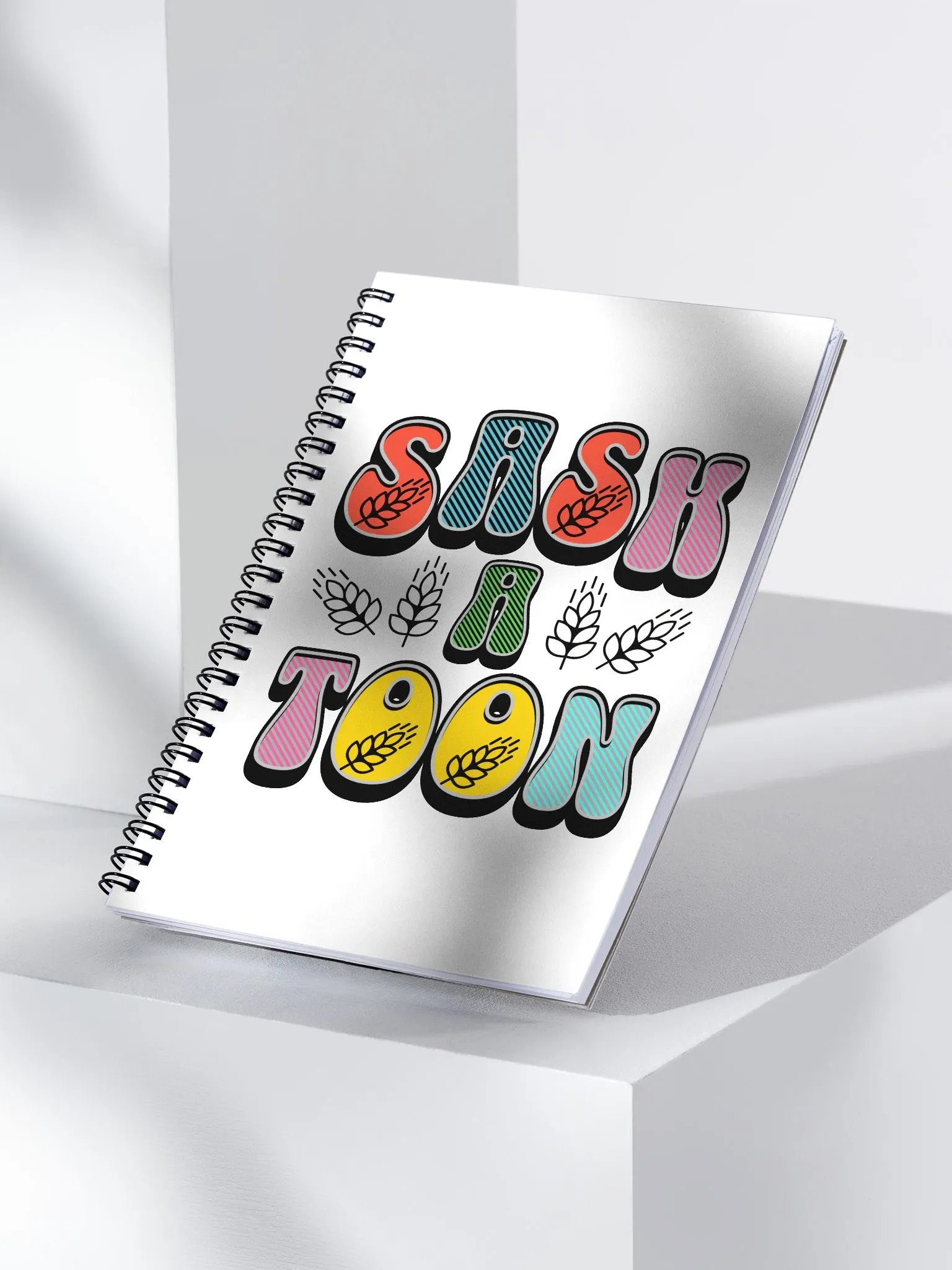 Saskatoon Block Letter Splendor Spiral Notebook product image (2)