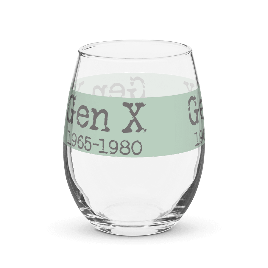 Gen X 1965-1980 Stemless Wine Glass product image (4)