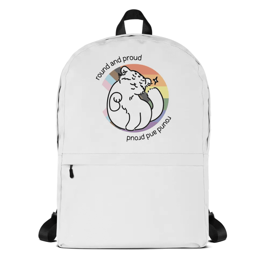 Round and Proud Manul Pride Pastels Version - Backpack product image (1)