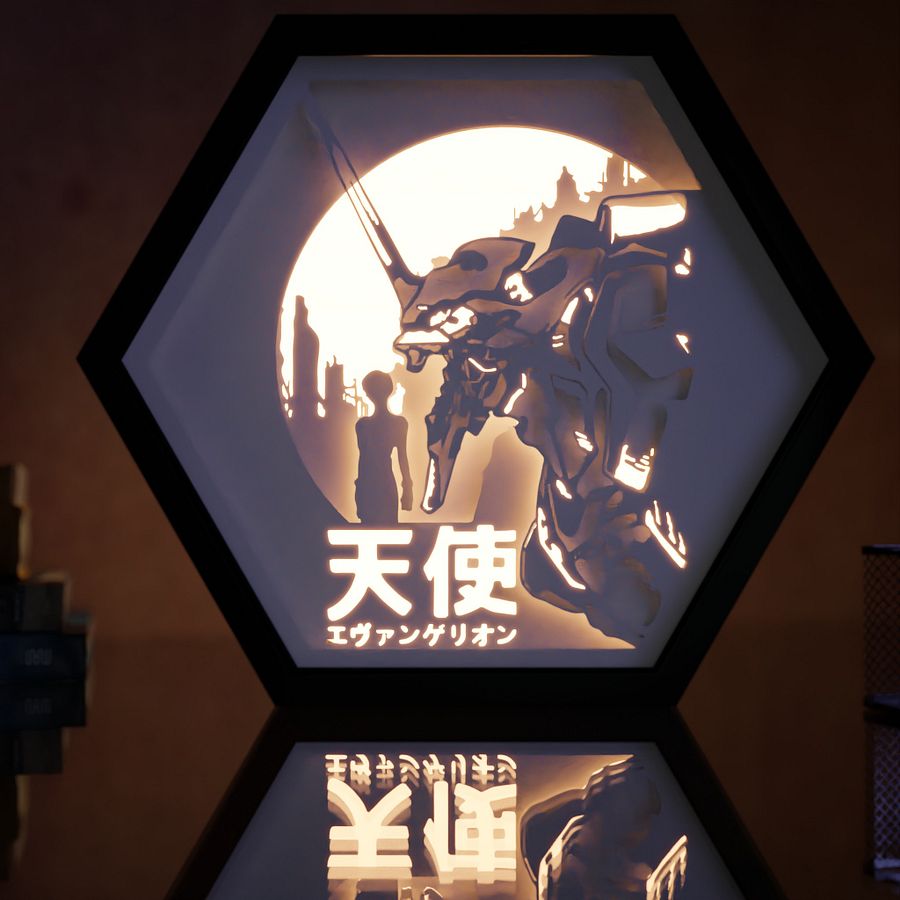 Neon Genesis Evangelion Legend Pack Lightbox template 5 in 1 - PDF PNG SVG DXF + Video product image (5)