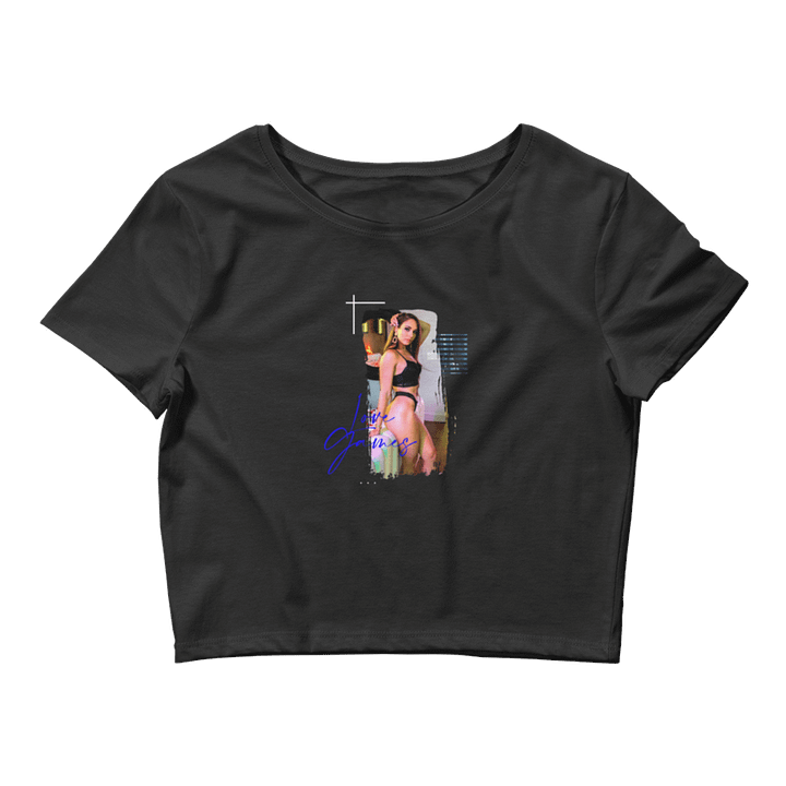 Love Games Delta Women's Crop Tee - Black product image (1)