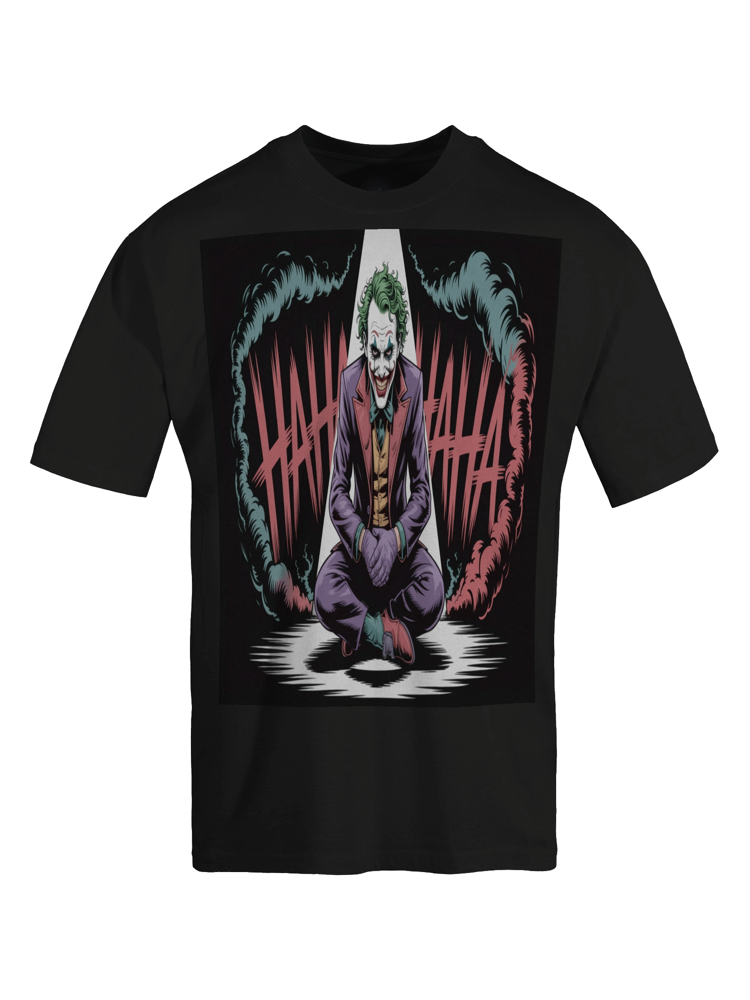Joker 'HAHAHA' Meditative Mania Oversized Faded T-Shirt product image (1)