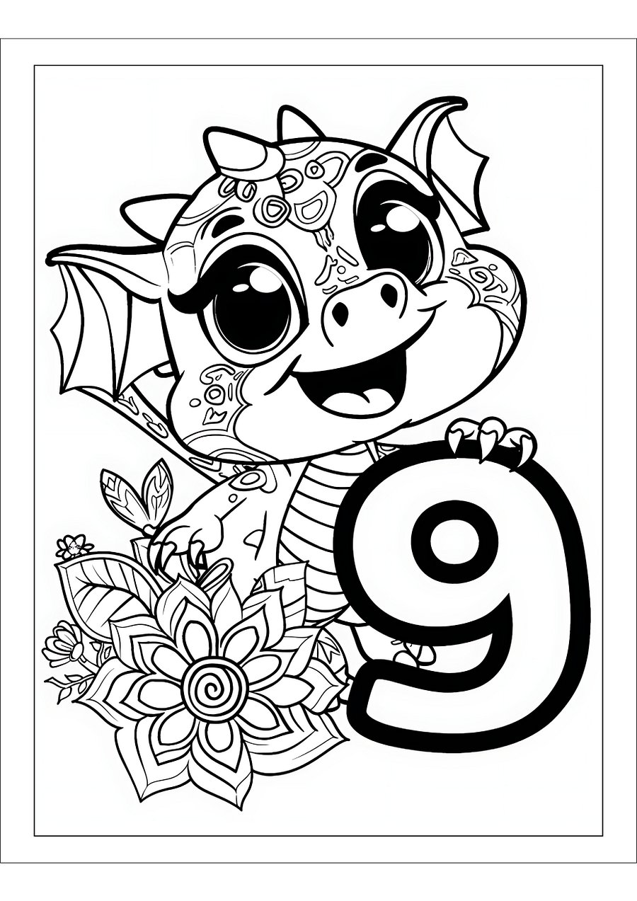 Coloring Fun with Dragon: Alphabet and Numbers product image (5)