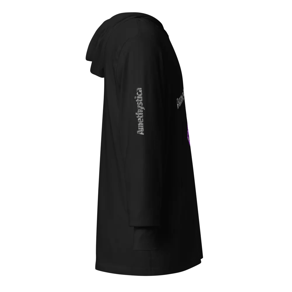 Bella+Canvas Hooded Long Sleeve: Rock On Dragon with Guitar product image (11)