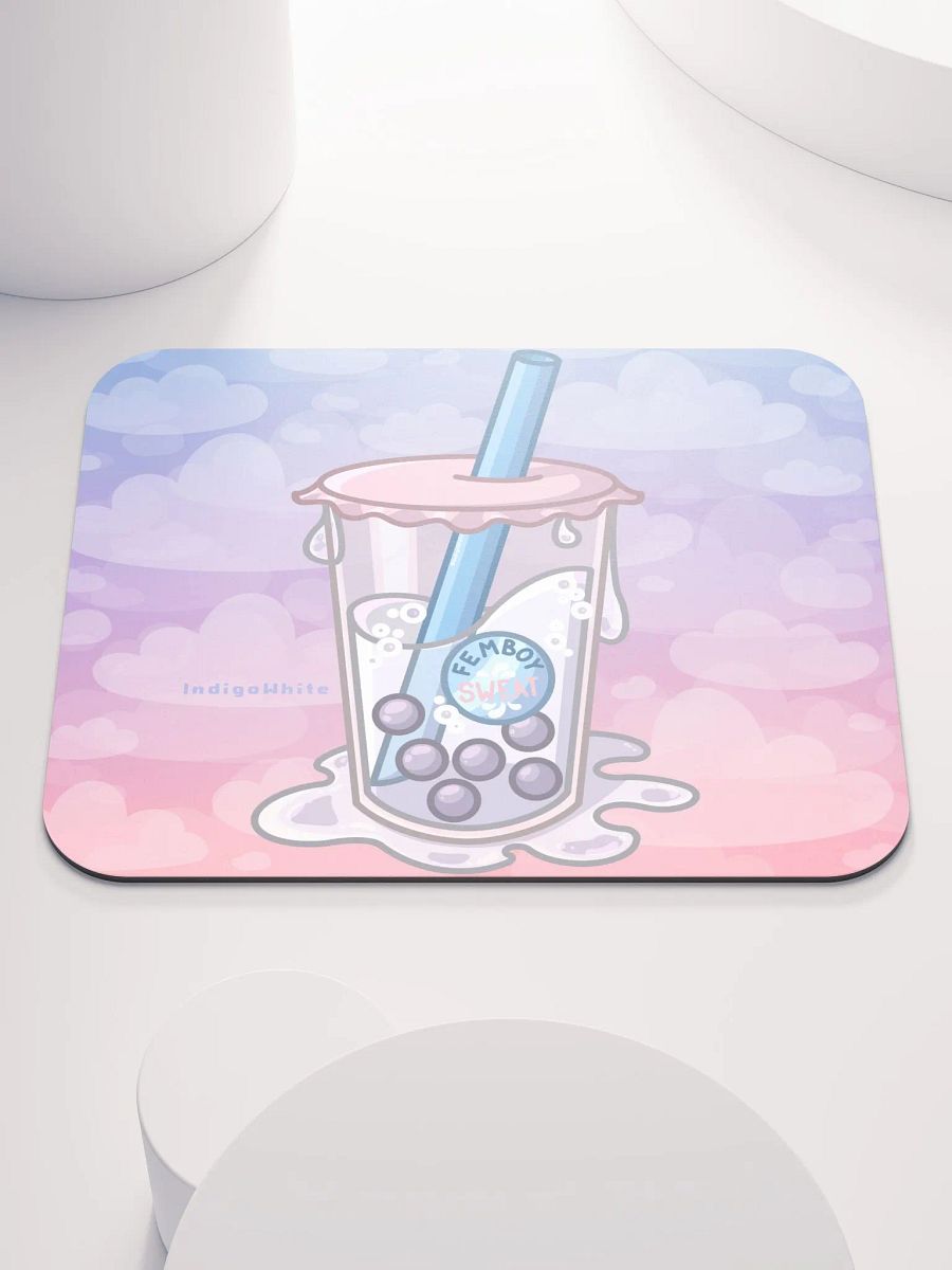 Femboy Sweat Boba Mousepad product image (1)