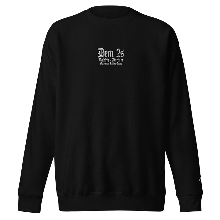 DEM 2s | GOTHIC CREWNECK | FRONT + ARM EMBROIDER product image (2)