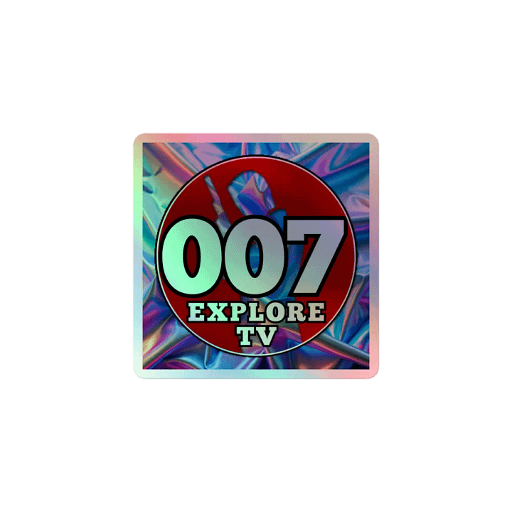 007 Explore TV Holographic Sticker product image (1)