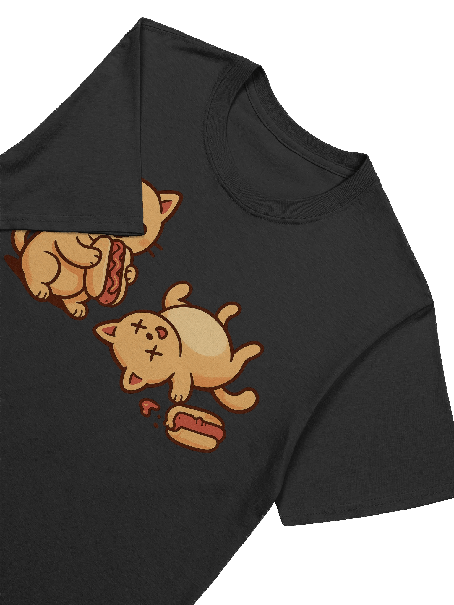 Playful Hot Dogs Cats T-Shirt product image (47)