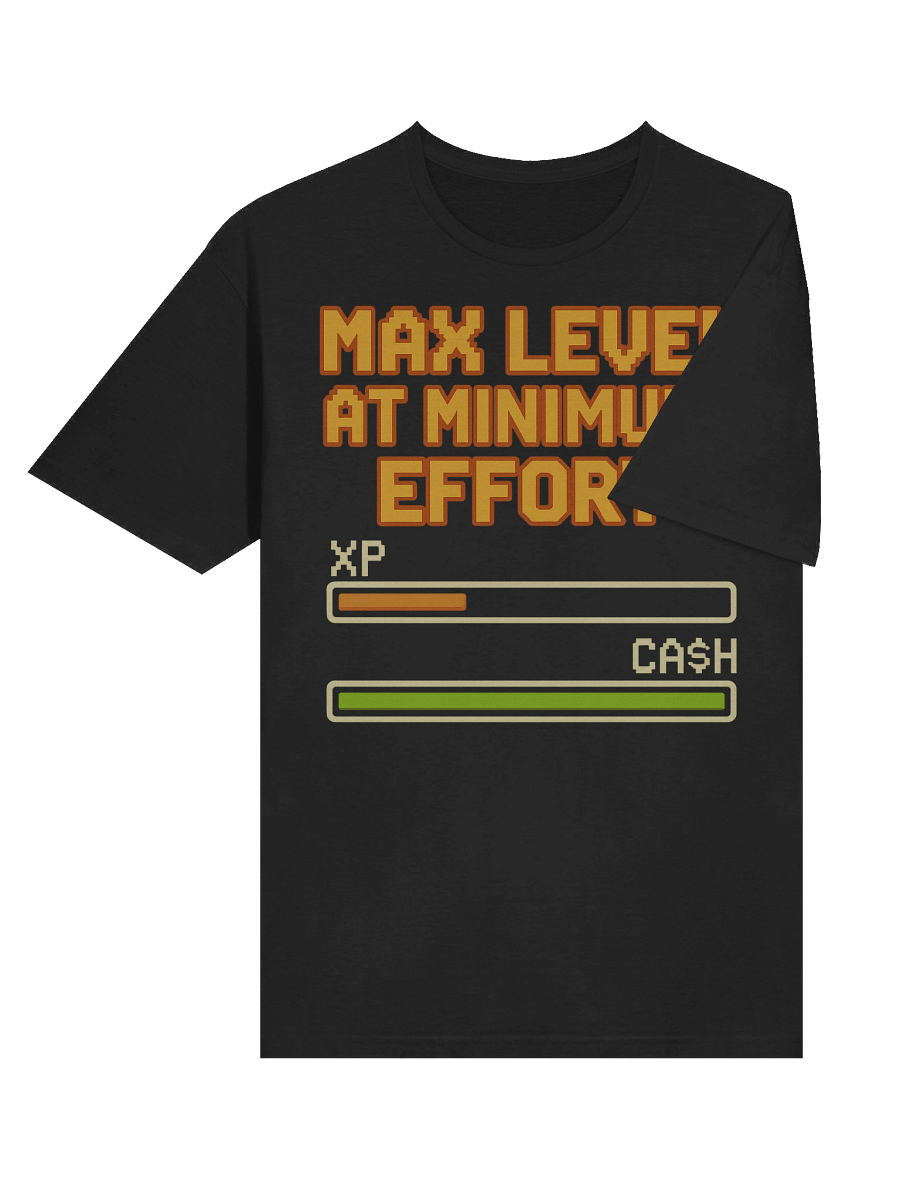 Max Level, Minimum Effort – Gamer Hustle Tee product image (6)
