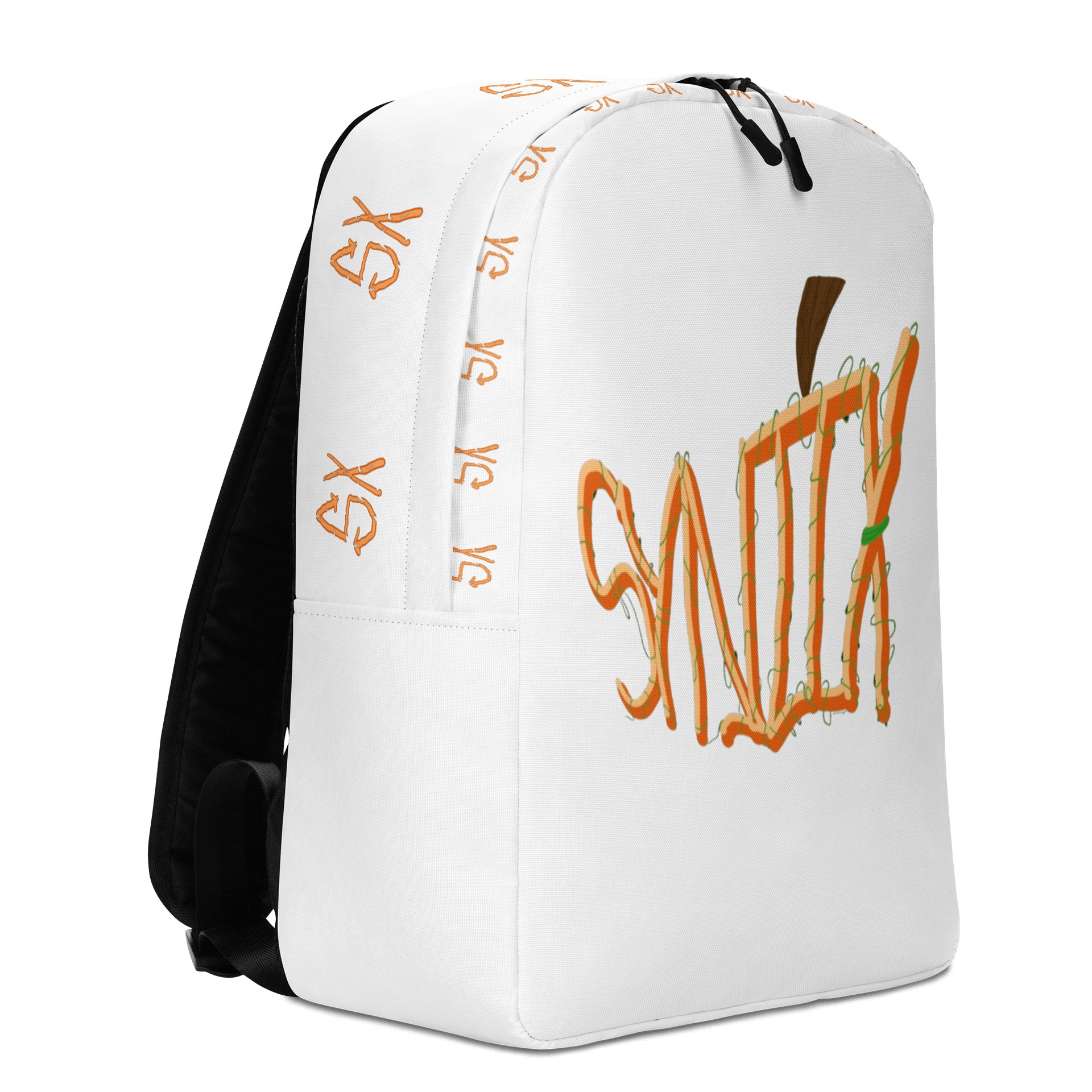 Halloween Pumpkin SynjiX Backpack (White) product image (3)