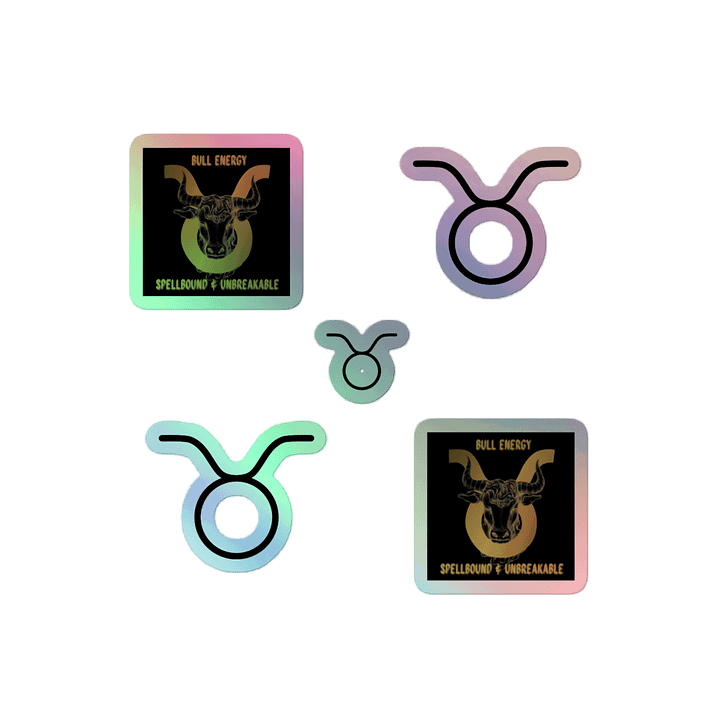 Taurus 2025, Bull Energy, Holo Sticker Pack product image (2)