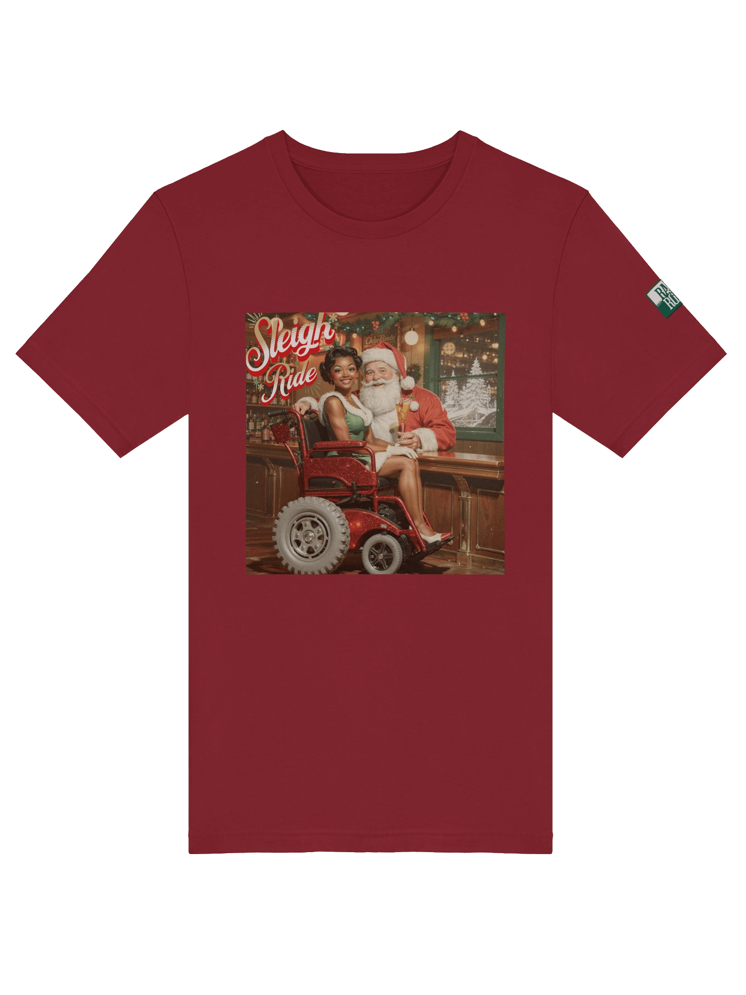 Vintage Pin-up Sleigh Ride T-Shirt product image (29)