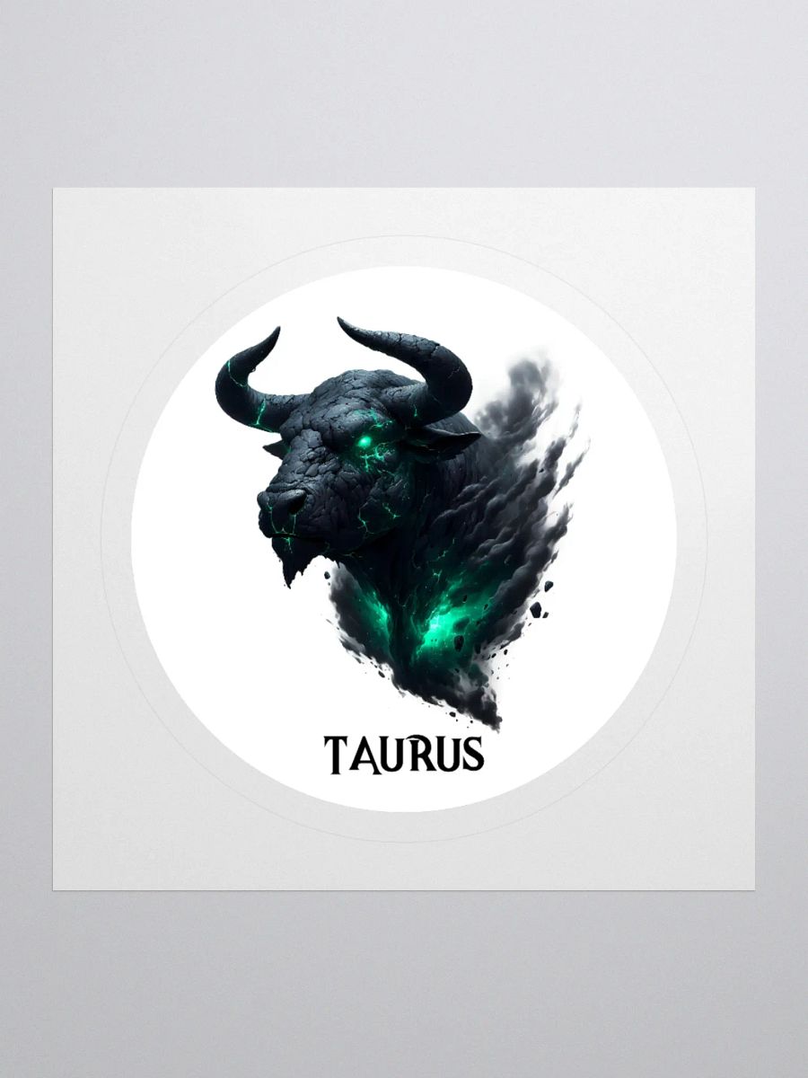 Mythical Taurus Zodiac Round Sticker product image (1)