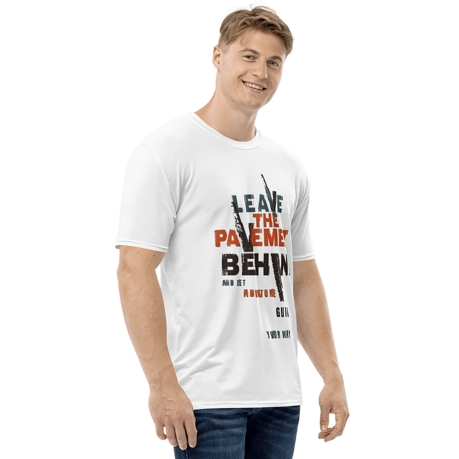 Man Crew Neck T-Shirt Grunge Lettering Slogan product image (4)